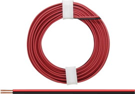 218-5 Huzal 2 x 0.14 mm² Piros, Fekete 5 m