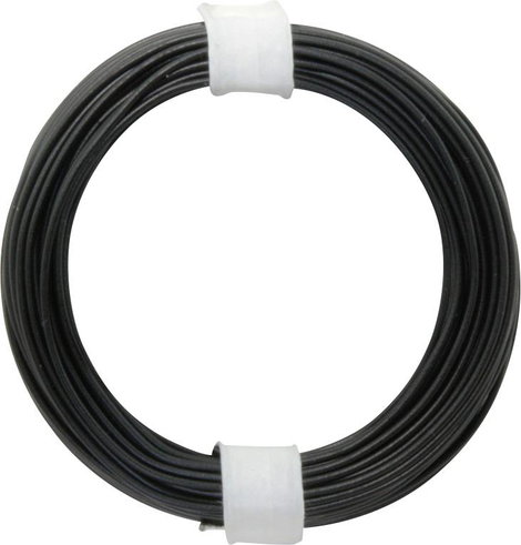 118-1 Huzal 1 x 0.14 mm² Fekete 10 m