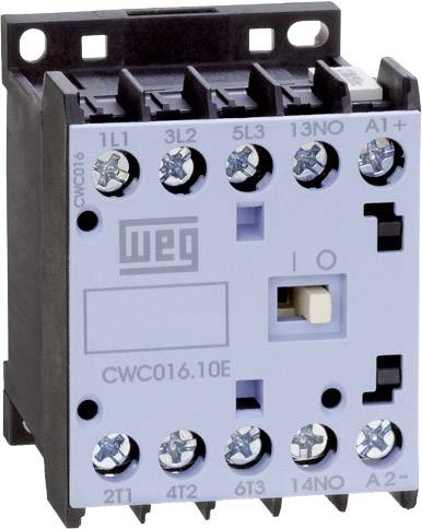 Védőkapcsoló segédérintkezővel 3 záró 7,5 kW 24 V/DC 16 A, WEG CWC016-10-30C03