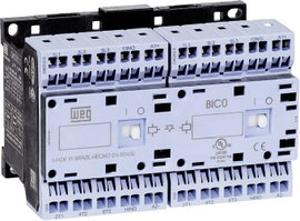 WEG CWCI09-01-30C03S Irányváltó kapcsoló 6 záró 4 kW 24 V/DC 9 A Segédérintkezővel 1 db