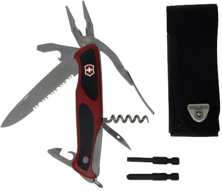 Victorinox RangerGrip 174 0.9728.WC Többfunkciós kés Funkciószám 17 Piros, Fekete
