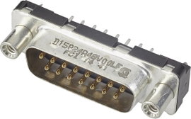 FCI D-SUB D37S24A4GV00LF D-SUB hüvelyes kapocsléc 180 ° Pólusszám: 37 Nyák 1 db