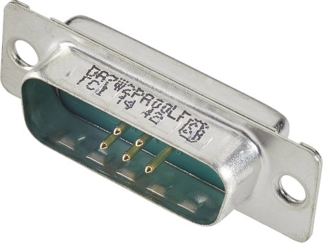 FCI D-SUB DB13W3PA00LF D-SUB hibrid 180 ° Pólusszám: 13 Forrasztható 1 db