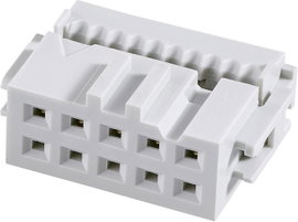 FCI 71600-110LF Csatlakozó Raszterméret: 2.54 mm Pólusok száma: 10 Sorok száma: 2 1 db