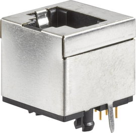 FCI Modular jacks RJ45 beépíthető hüvely 91139-088LF Alj, beépíthető, függőleges Pólusszám: 8P8C Fém