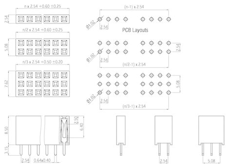 W & P Products Hüvelysor (standard) Sorok száma: 2 Pólusok száma sorozatonként: 20 157-40-2-00 1 db 2. kép