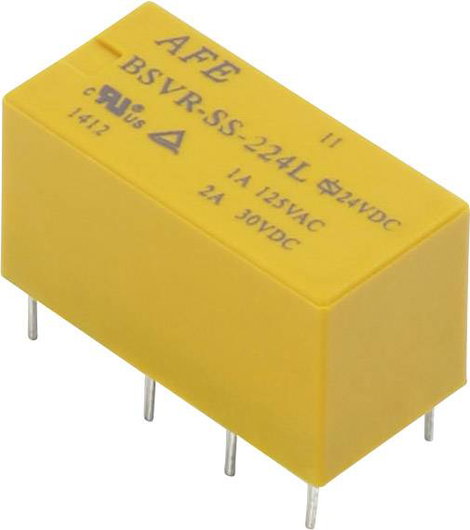AFE BSVR-SS-205L Nyák relé 5 V/DC 2 A 2 váltó 1 db