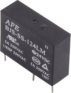 AFE BJS-SS-124LM Nyák relé 24 V/DC 5 A 1 záró 1 db 2. kép