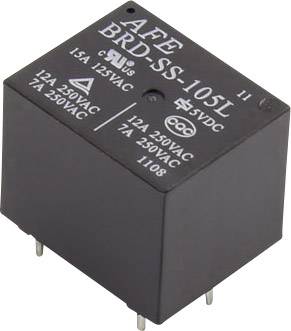 AFE BRD-SS-105L Nyák relé 5 V/DC 15 A 1 váltó 1 db 3. kép