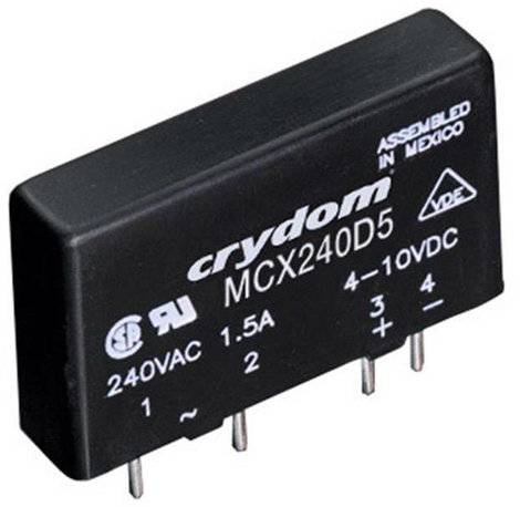 Crydom Félvezető relé MCX480D5 5 A Kapcsolási feszültség (max.): 660 V/AC Nullfeszültség kapcsoló 1