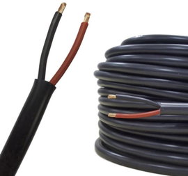 AIV 23312A Hangszóró kábel FLRYY 2 x 0.75 mm² Piros, Fekete méteráru