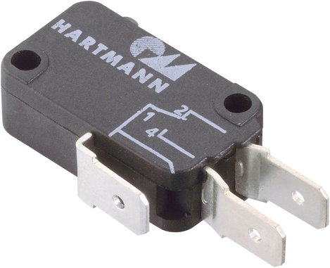 PTR Hartmann 04G01B01X01A Mikrokapcsoló 04G01B01X01A 250 V/AC 16 A 1 x KI/(BE) Nyomó 1 db