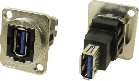 XLR adapter USB A aljzat 3.0 - USB A aljzat 3.0 Adapter, beépíthető CP30205NM CP30205NM Cliff Tartal