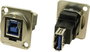 XLR adapter USB B aljzat 3.0 és USB A aljzat 3.0 Adapter, beépíthető CP30206NM CP30206NM Cliff Tarta bélyegkép
