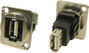 XLR adapter USB A aljzat 2.0 és USB A aljzat 2.0 Adapter, beépíthető CP30208NM CP30208NM Cliff Tarta bélyegkép