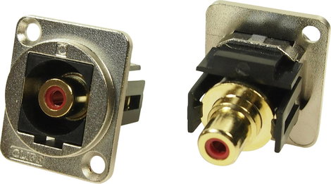 XLR adapter RCA aljzat RCA csatlakozóhoz piros Adapter, beépíthető CP30230M CP30230M Cliff Tartalom: