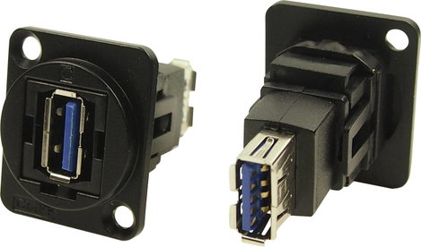 XLR adapter USB A aljzat 3.0 - USB B aljzat 3.0 Adapter, beépíthető CP30205NMB CP30205NMB Cliff Tart