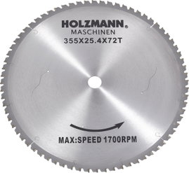 Holzmann Maschinen MKS355SB MKS355SB Keményfém körfűrészlap 355 x 25.4 mm Fogak száma (collonként): 