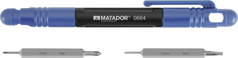 Matador Schraubwerkzeuge Matador Csavarhúzó bittel Műhely Méret (csavarhúzó) PH 00, PH 0 2. kép