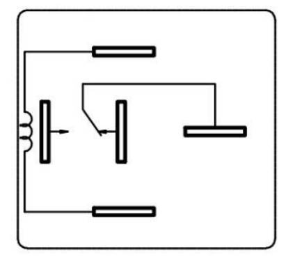 SHR-4141 SHR-24VDC-F-C 5pin Autós relé 24 V/DC 40 A 1 váltó 2. kép