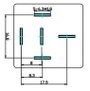 SHR-4141 SHR-24VDC-F-C 5pin Autós relé 24 V/DC 40 A 1 váltó 3. bélyegkép