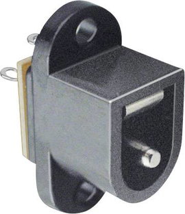 BKL Electronic 072727 Kisfeszültségű csatlakozó Peremes hüvely 6.4 mm 2.5 mm 1 db