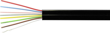 Kash 70I024 Telefonkábel LiYY 8 x 0.12 mm² Fekete méteráru