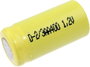 Mexcel D-2/3AA400 Speciális akku 2/3 AA Flat-top NiCd 1.2 V 400 mAh bélyegkép
