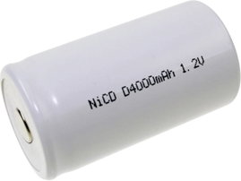 Mexcel D-D4000H Speciális akku Góliát (D) Magas hőmérséklet álló, Flat-top NiCd 1.2 V 4000 mAh