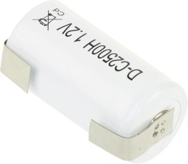 Mexcel D-C2500B Speciális akku baby (C típus) U forrfül, Flat-top NiCd 1.2 V 2500 mAh