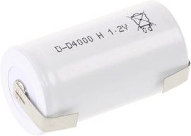 Mexcel Speciális akku Góliát (D) Magas hőmérséklet álló, U forrfül, Flat-top NiCd 1.2 V 4000 mAh