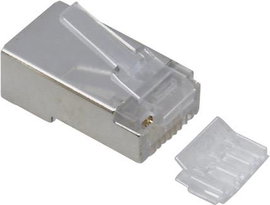 RJ45 moduláris csatlakozó dugó, egyenes, 8P8C, BKL Electronic 143300