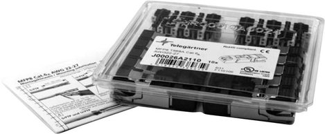 Telegärtner MFP8 RJ45 dugaszoló, szabadban is összeszerelhető J00026A2110 Dugó, egyenes 10 db