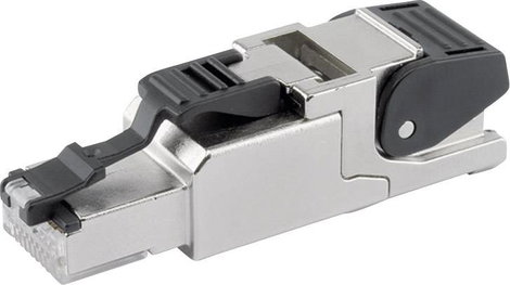 Telegärtner MFP8 RJ45 dugaszoló, szabadban is összeszerelhető J00026A2110 Dugó, egyenes 10 db 2. kép
