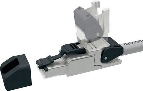 Telegärtner MFP8 RJ45 dugaszoló, szabadban is összeszerelhető J00026A2110 Dugó, egyenes 10 db 5. kép