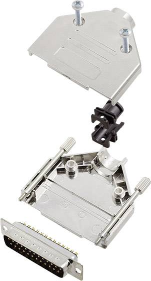 encitech DTPK-M-25-DBP-K 6355-0030-03 D-SUB tűs kapocsléc készlet 180 ° Pólusszám: 25 Forrasztókehel