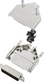 encitech DTPK-M-25-DBP-K 6355-0030-03 D-SUB tűs kapocsléc készlet 180 ° Pólusszám: 25 Forrasztókehel bélyegkép