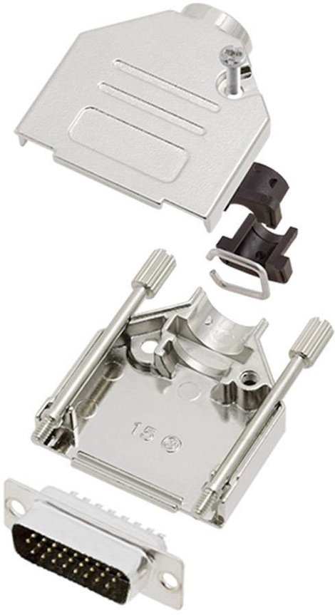 encitech DTCK15-HDP26-K 6355-0062-02 D-SUB tűs kapocsléc készlet 180 ° Pólusszám: 26 Forrasztókehely
