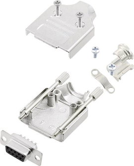 encitech MHDM-09-DMS-K 6355-0006-11 D-SUB hüvelyes kapocsléc készlet 180 ° Pólusszám: 9 Forrasztókeh
