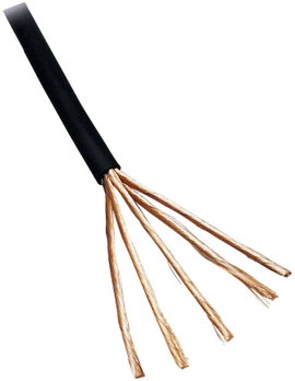 BKL Electronic 1106007/5 Audio vezeték 4 x 0.10 mm² Fekete 5 m