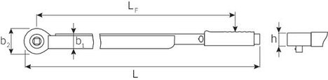 Stahlwille 721NF/80 50200081 Nyomatékkulcs Racsnival 3/4 (20 mm) 2. kép