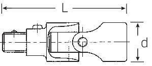 Stahlwille 510QR 13021000 Kardáncsukló Meghajtás (csavarhúzó) 1/2 (12,5 mm) Elhajtás 1/2 (12.5 mm) 8 2. kép