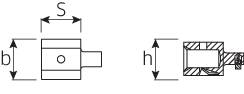 Stahlwille 7370/10 58290010 Dugókulcs adapter 1 db 2. kép