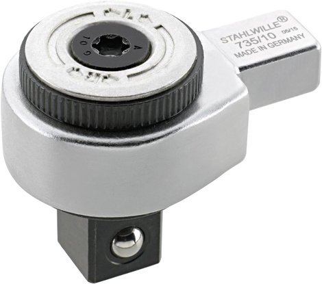Stahlwille 735/10 58250010 Bedugaszolható racsni 1/2 (12.5 mm)