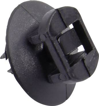 KSS Kábeltartó 28530c1315 lamellás talppal Fekete 100 db 2. kép