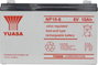 Yuasa NP10-6 Ólomakku 6 V 10 Ah Ólom-vlies (AGM) (Sz x Ma x Mé) 151 x 97.5 x 50 mm 4,8 mm-es laposér bélyegkép