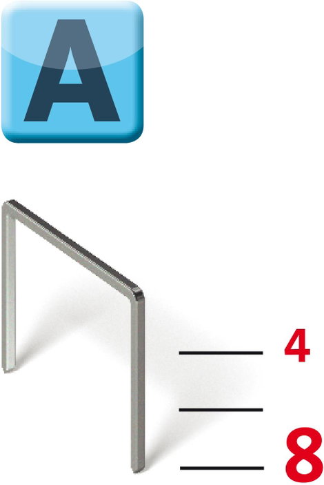 Novus J-11 creative 110017104 Kézi tűzőgép Kapocs típus 53-as típus Kapocs hosszúság 4 - 8 mm 2. kép