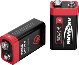 Ansmann Rauchmelderbatterie 9V-os elem Alkáli mangán 9 V 2 db