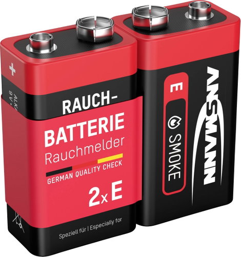 Ansmann Rauchmelderbatterie 9V-os elem Alkáli mangán 9 V 2 db 3. kép