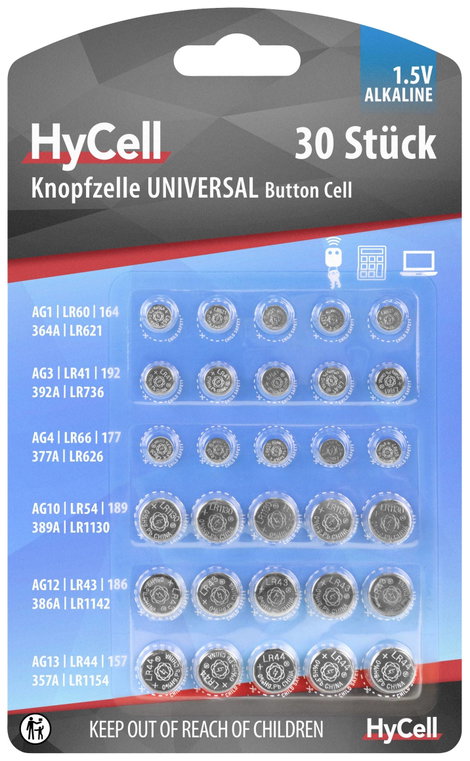 HyCell Gombelem készlet 30 db